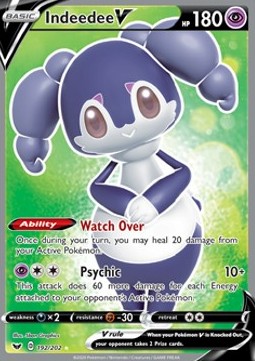 Indeedee V – (Sword and Shield Base Set 192/202)
