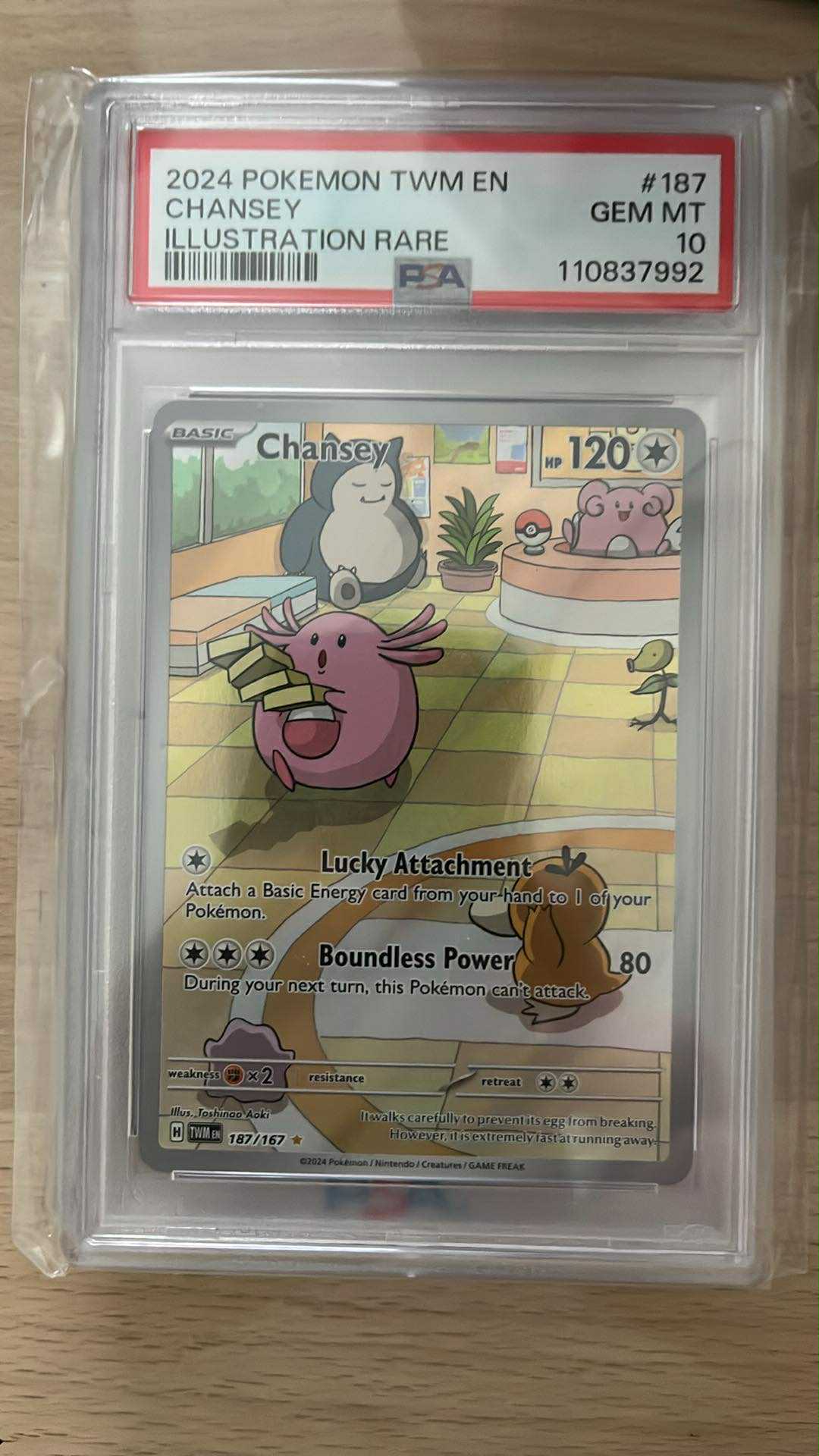 Chansey – 187/167 – Illustration Rare – PSA 10 – Pokémon TCG