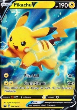 Pikachu V 063 SWSH Black Star Promos