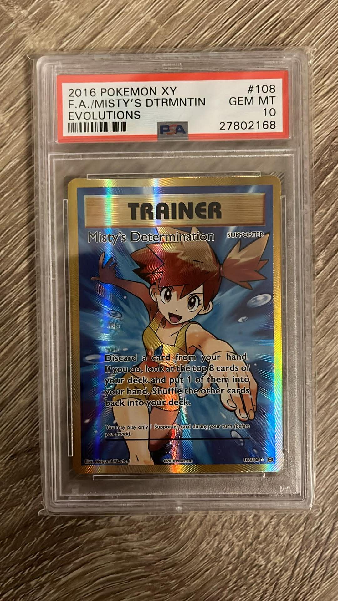 Misty’s Determination – (Evolutions 108/108) PSA 10