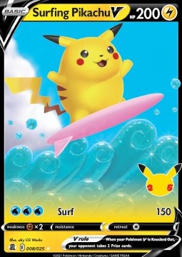 Surfing Pikachu V 008 Celebrations