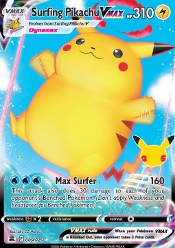Surfing Pikachu VMAX – (Celebrations 009/025)