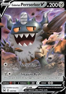 Galarian Perrserker V – Lost Origin 129