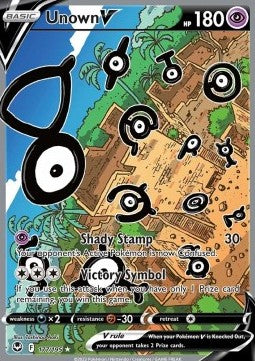 Unown V 177 Silver Tempest - Ultra Rare