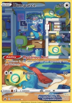 Dunsparce CRZ GG23 Crown Zenith - Rare Holo