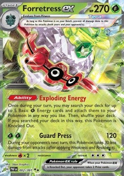 Forretress ex 002/091 Paldean Fates