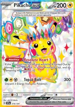 Pikachu ex (SSP 219/191) – Surging Sparks
