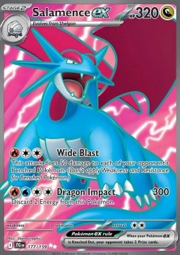 Salamence ex – Scarlet & Violet JTG 177