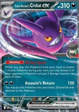 Team Rocket's Crobat ex – DRI 122