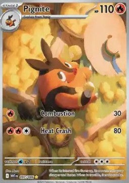 Pignite 097/086 White Flare - Illustration Rare - Engelsk - Pokemon kort