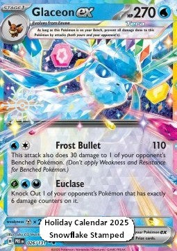 Glaceon ex – (Snowflake Promo xPRE 026)