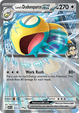 Larry's Dudunsparce ex – (Ascended Heroes ASC 164)