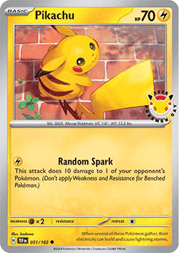 Pikachu – (Temporal Forces TEF 051) Pokémon Day Promo