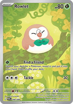 Rowlet #090/088 Illustration Rare — Perfect Order