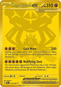 Mega Zygarde ex 124 Perfect Order - Double Rare