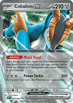Cobalion ex 064 Chaos Rising - Double Rare