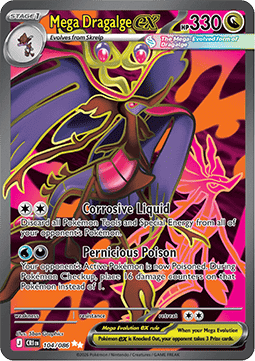 Mega Dragalge ex 104/086 Chaos Rising - Ultra Rare