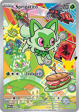Sprigatito MEP 061 MEP Black Star Promos