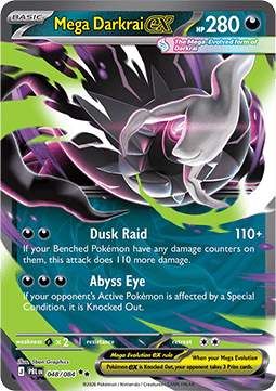 Mega Darkrai ex 048 Pitch Black - Double Rare