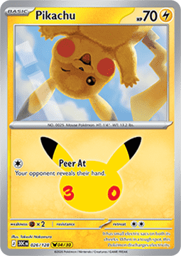 Pikachu 30C 026 30th Celebration