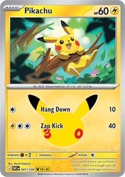 Pikachu 30C 041 30th Celebration