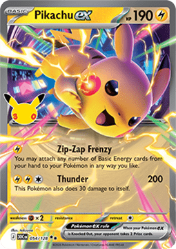 Pikachu ex 30C 054 30th Celebration