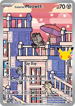 Galarian Meowth 30C 141 30th Celebration