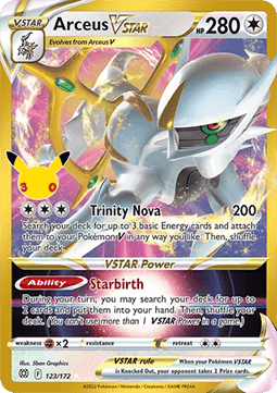 Arceus VSTAR 30C BRS 123 30th Celebration