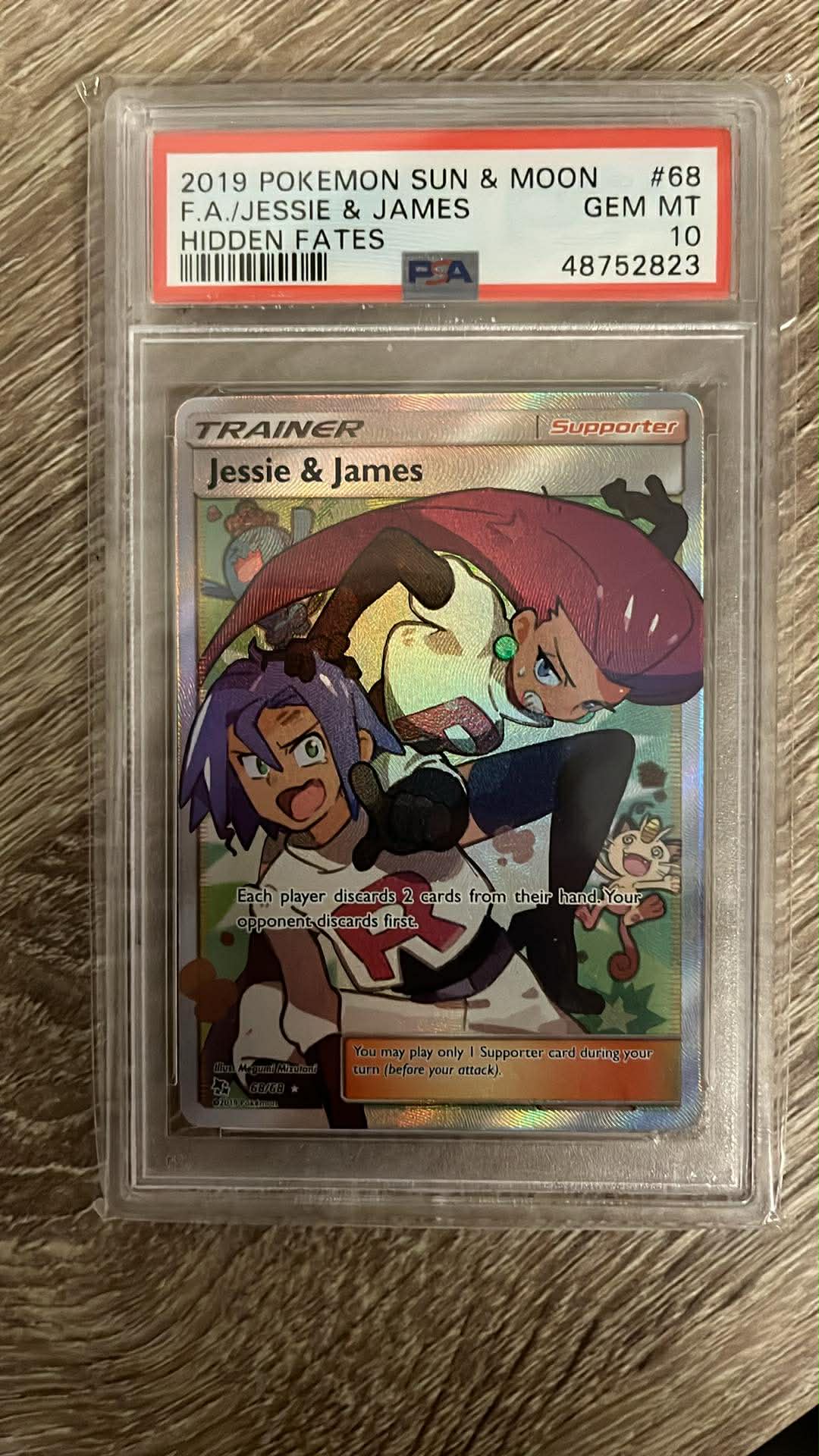 Jessie & James – (Hidden Fates 68/68) PSA 10