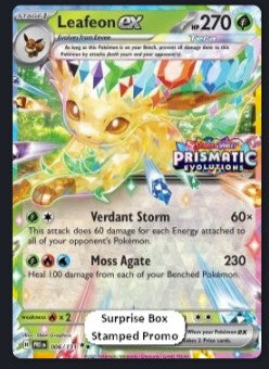 Leafeon ex – SVP 231 – Sealed Promo