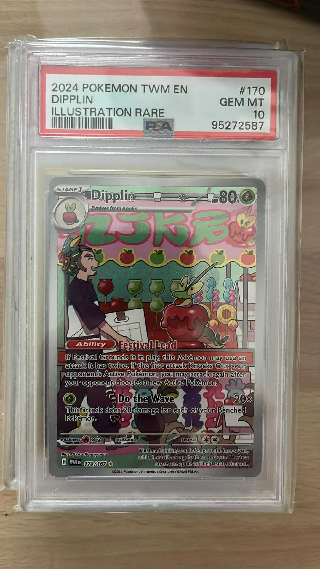 Dipplin – 170/167 – Illustration Rare – PSA 10 – Pokémon TCG