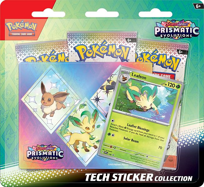 Prismatic Evolutions Leafeon Tech Sticker Collection