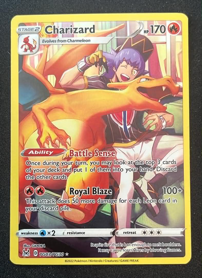 Charizard – Lost Origin TG03 - Tjek billeder