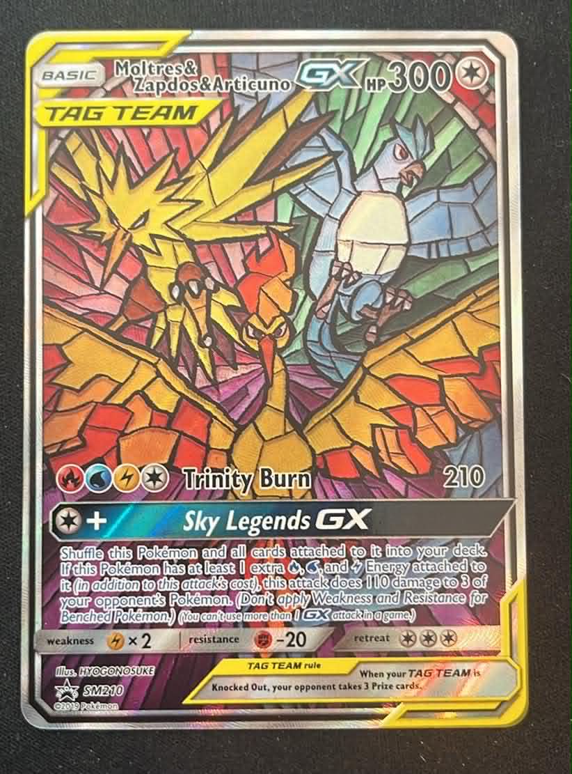 Moltres & Zapdos & Articuno GX – Sun & Moon Promo 210 - Tjek billeder
