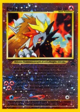 Entei 34 Wizards Black Star Promos - Near Mint (Se billeder af det konkrete kort)