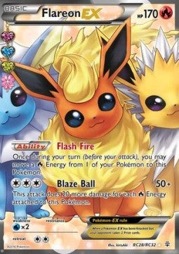 Flareon EX RC28 Generations - Ultra Rare - Printline - Tjek Billeder