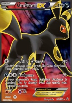 Umbreon EX – Fates Collide 119 – Excellent - Tjek billeder