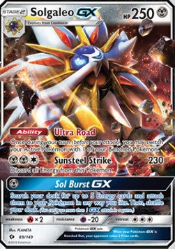 Solgaleo GX 89 Sun & Moon - Rare Holo GX