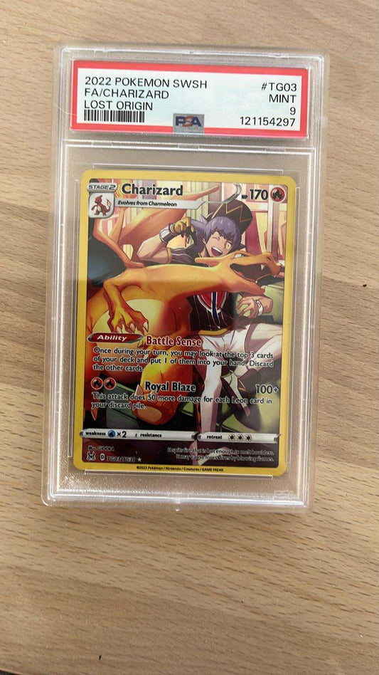 Charizard (Lost Origin TG03) – PSA 9