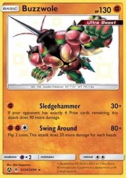 Buzzwole – Hidden Fates Shiny Vault SV24