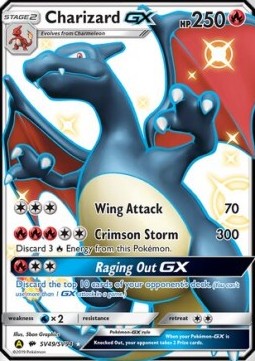 Charizard GX – Hidden Fates SV49 - Stand: Excellent - Tjek billeder