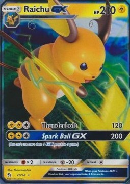 Raichu GX – Hidden Fates 20
