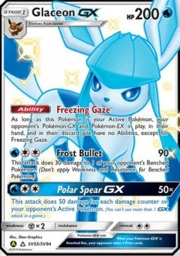 Glaceon GX SV55/SV94 Hidden Fates - Shiny Vault - Engelsk - Pokemon kort