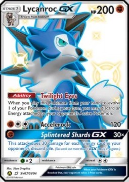 Lycanroc GX HIF SV67 Hidden Fates