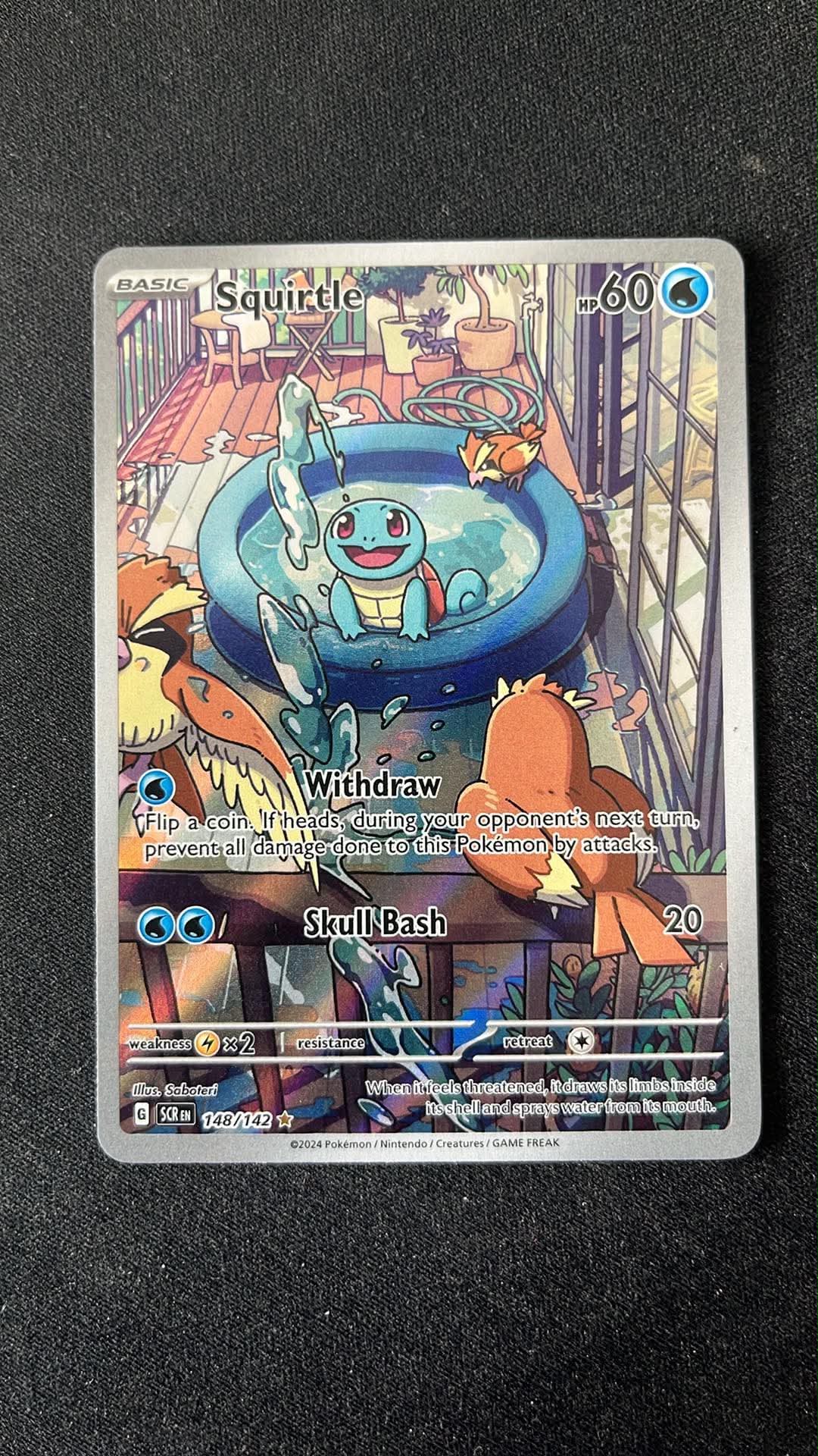 Squirtle 148 Stellar Crown - Illustration Rare  Tjek Billeder