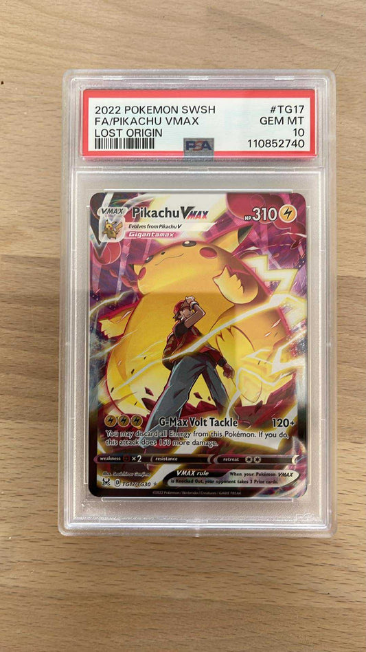 Pikachu VMAX Trainer Gallery (Lost Origin TG17) – PSA 10 Gem Mint