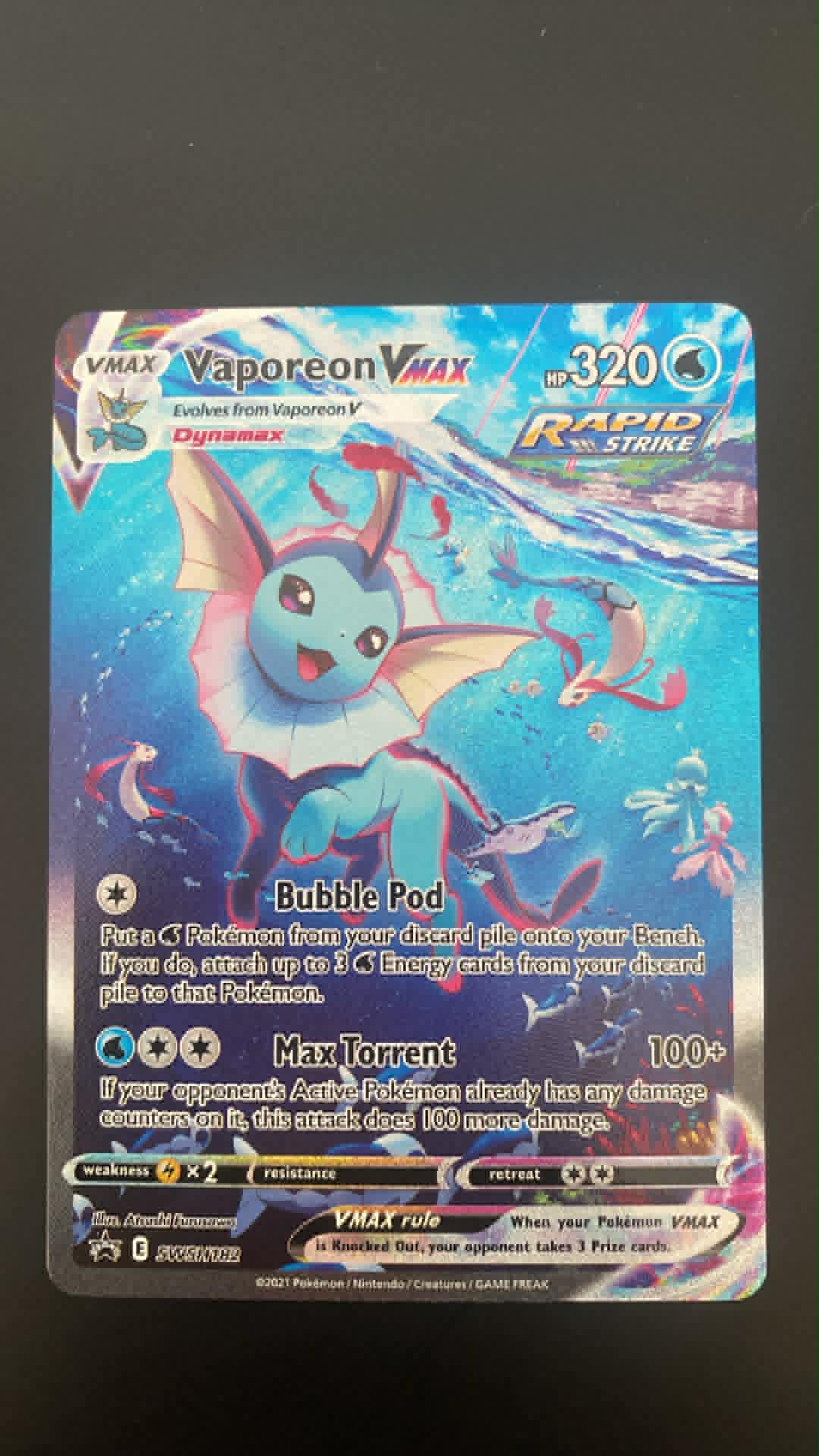 Vaporeon VMAX – Black Star Promo (SWSH 182)