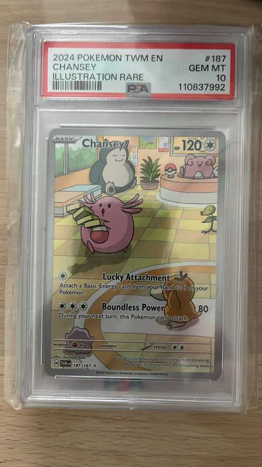 Chansey – 187/167 – Illustration Rare – PSA 10 – Pokémon TCG