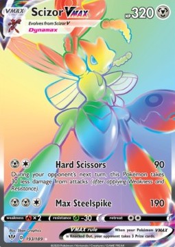 Scizor VMAX 193 Darkness Ablaze - Rare Rainbow