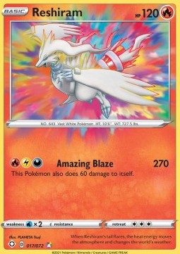 Reshiram – Shining Fates #017/072 Amazing Rare